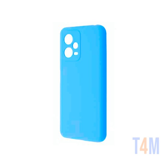 Capa de Silicone com Moldura de Câmera para Xiaomi Redmi Note 12 Pro Azul